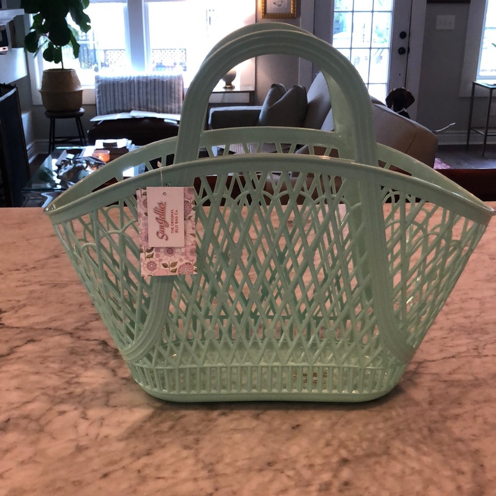 Sun jellies tote in mint color